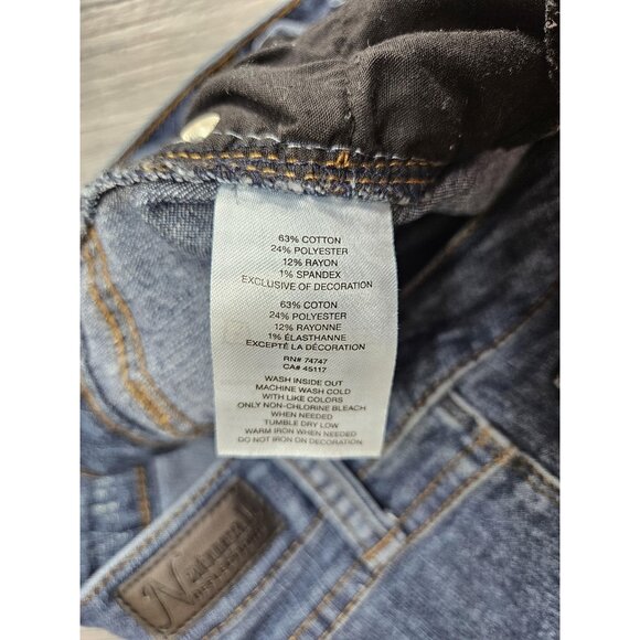Natural Reflections Jeans Womens 14P Mid Rise Straight Leg Embroidered Pockets - Picture 6 of 12